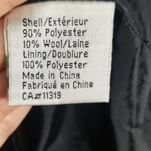 Dynamite Gray Black Plaid Strapless Mini Dress Pocket Wool Blend Zipper Back Y2K - Picture 5 of 9